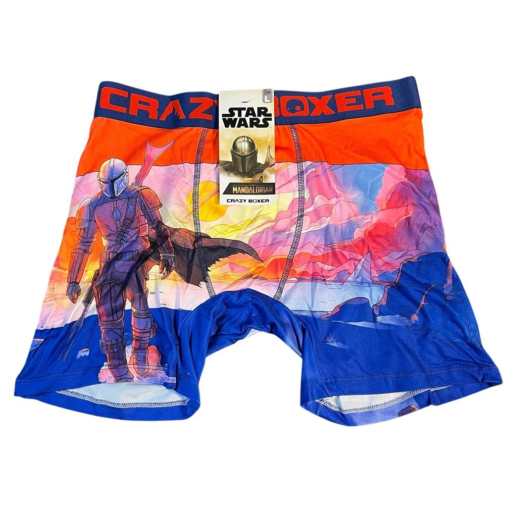 Crazy Boxer NWT Star Wars The Mandalorian Men's Boxer Briefs Size L